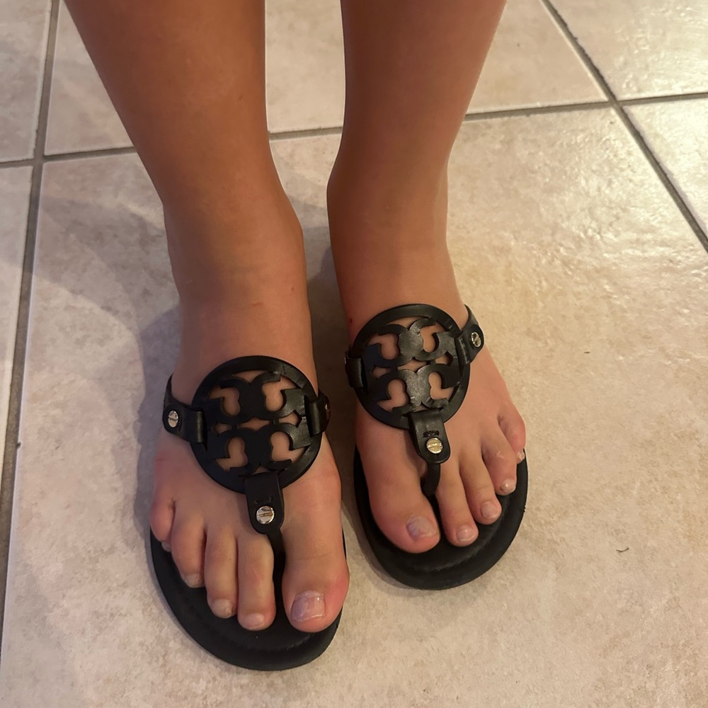 Tory Burch Miller Sandals size 8.5 black